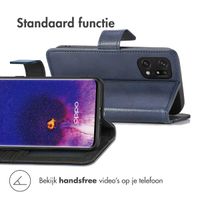 imoshion Luxe Bookcase Oppo Find X5 5G - Donkerblauw