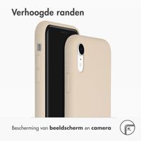 Accezz Liquid Silicone Backcover Apple iPhone Xr - Stone