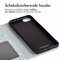 imoshion Design Bookcase Apple iPhone 16e - Smoke Green Flowers