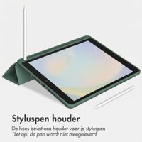 Accezz Smart Silicone Bookcase Apple iPad 9 (2021) 10.2 inch / iPad 8 (2020) 10.2 inch / iPad 7 (2019) 10.2 inch - Donkergroen