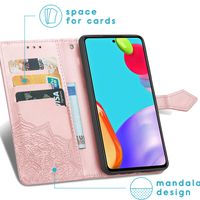 imoshion Mandala Bookcase Samsung Galaxy A72 - Rosé Goud