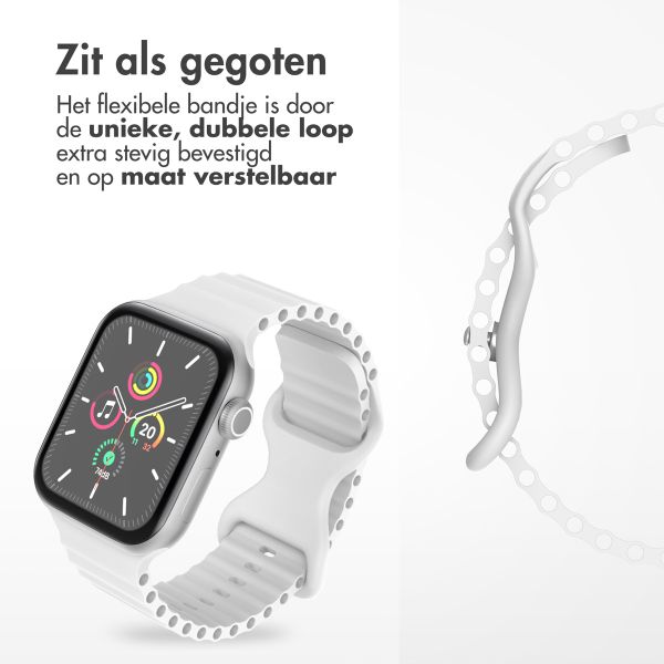 imoshion Athletic siliconenbandje Apple Watch Series 1 t/m 11 / SE / Ultra (44/45/46/49 mm) - Wit