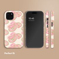 Selencia Vivid Back Cover Apple iPhone 15 - Paisley Blush