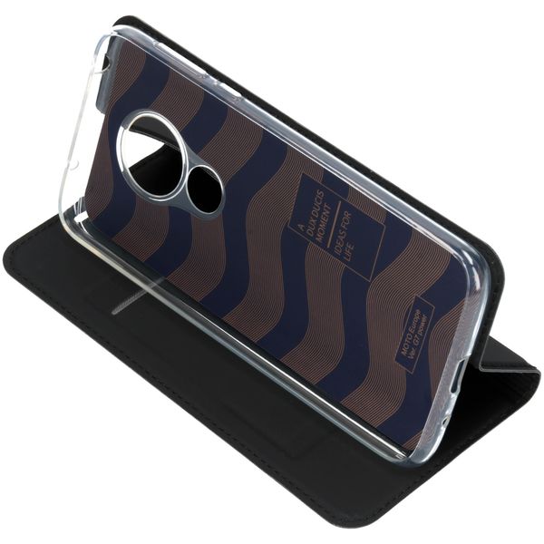 Dux Ducis Slim Softcase Bookcase Motorola Moto G7 Power - Zwart