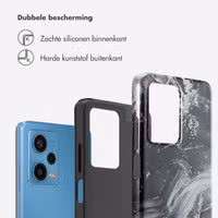 Selencia Vivid Backcover Xiaomi Redmi Note 12 Pro (5G) - Chic Marble Black