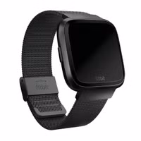 Fitbit Metal Mesh band Fitbit Versa / Versa 2 / Versa Lite - Zwart