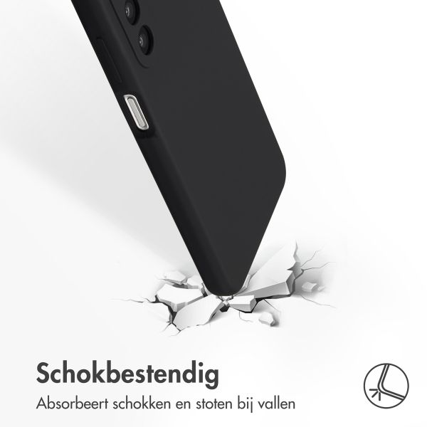Accezz Liquid Silicone Backcover Samsung Galaxy A26 - Zwart