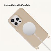 Selencia Rivièra MagSafe Back Cover with detachable hooks Apple iPhone 13 Pro - Milky Latte