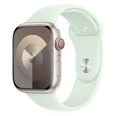 Apple Sport Band Apple Watch Series 1 t/m 10 / SE / Ultra (2) (44/45/46/49 mm) - Maat S/M - Soft Mint
