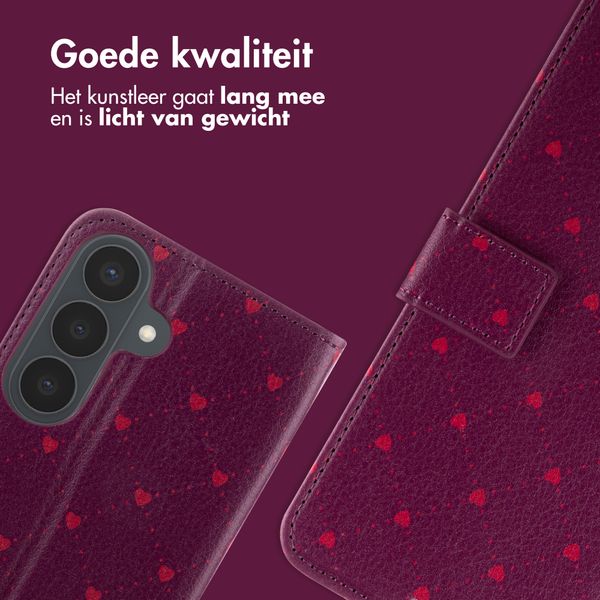 imoshion Design Bookcase Samsung Galaxy S26 - Crush Check Coral Dust