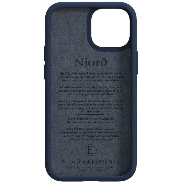 Njorð Collections Salmon Leather MagSafe Case iPhone 13 Mini - Petrol