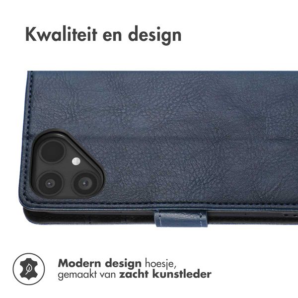 imoshion Luxe Bookcase Fairphone 6 - Donkerblauw