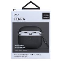 Uniq Terra Echt Lederen Case Apple AirPods 3 (2021) - Dallas Black