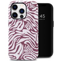 Selencia Vivid Tough Backcover iPhone 14 Pro - Trippy Swirl Dark Rose