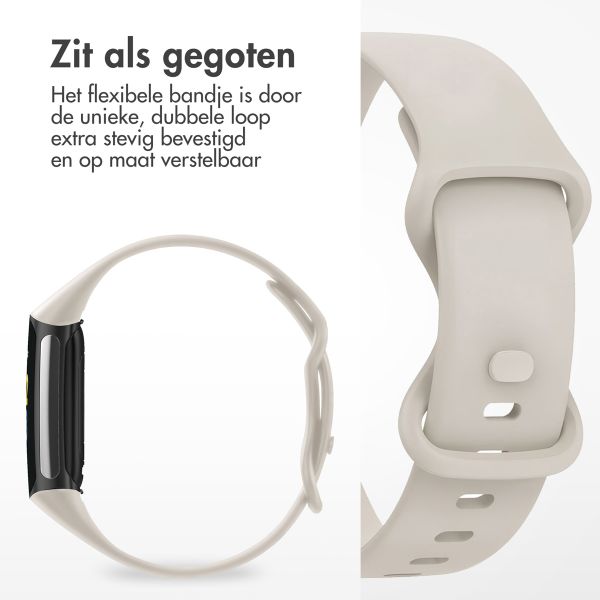 imoshion Siliconen bandje Fitbit Charge 5 / 6 - L - Beige