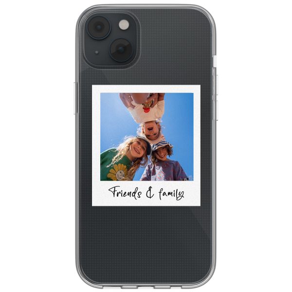 Gepersonaliseerd hoesje met polaroid iPhone 14 - Transparant