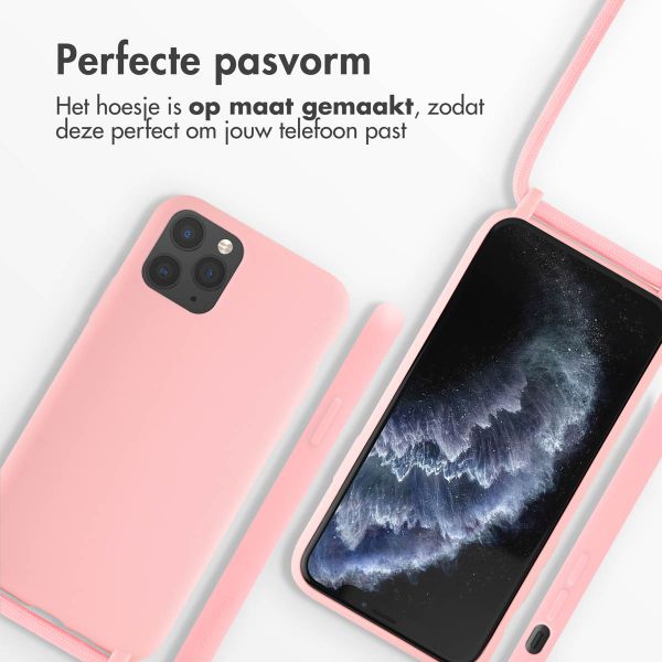 imoshion Siliconen hoesje met koord iPhone 11 Pro - Roze