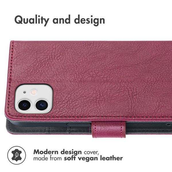 imoshion Luxury Bookcase Apple iPhone 11 - Bordeaux