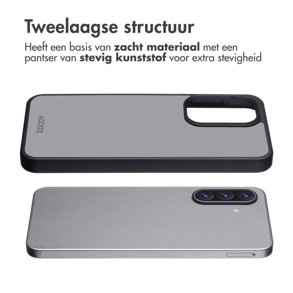 Accezz Rugged Frosted Backcover Samsung Galaxy A17 - Zwart