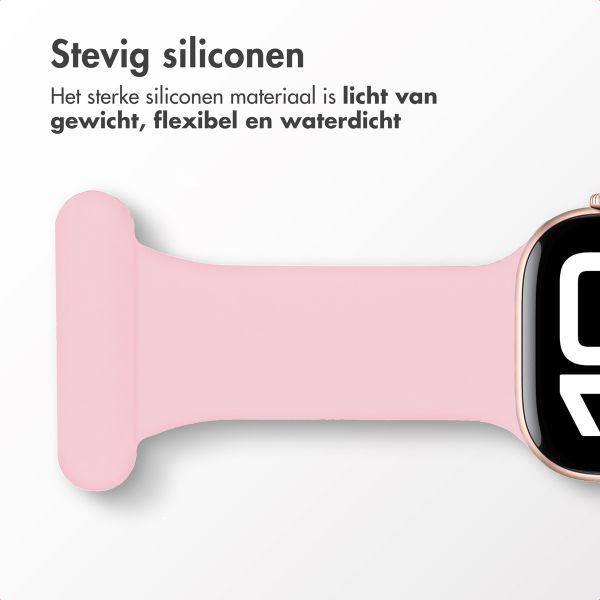 imoshion Verpleegkundige siliconenband Apple Watch Series 1 t/m 9 / SE (38/40/41 mm) | Series 10 / 11 (42 mm) - Roze