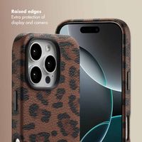 Selencia Sabi Back Cover Panther Print with MagSafe Apple iPhone 16 Pro - Mocha Brown