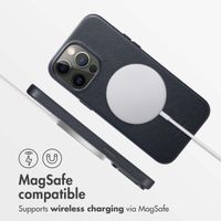 Accezz Leather Back Cover with MagSafe Apple iPhone 14 Pro Max - Onyx Black