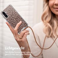 imoshion Design hoesje met koord Samsung Galaxy A26 - Leopard Mood