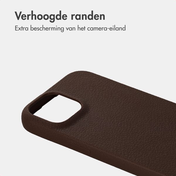 imoshion Texture Backcover iPhone 12 / 12 Pro - Donkerbruin