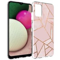 imoshion Design hoesje Samsung Galaxy A03s - Grafisch Koper / Roze