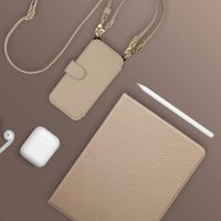 Selencia Riva Bookcase with MagSafe and phone strap Apple iPhone 17 - Beige