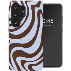 Selencia Vivid Backcover Samsung Galaxy S26 Ultra - Dream Swirl Chocolate