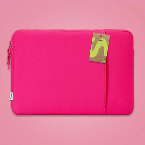 imoshion Laptop hoes 13 inch - Laptopsleeve met vak - Hot Pink