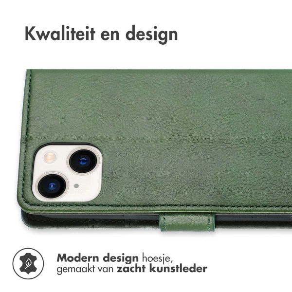 imoshion Luxe Bookcase Apple iPhone 15 - Groen