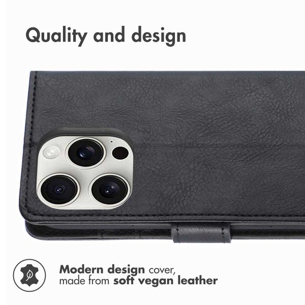 imoshion Luxury Bookcase Apple iPhone 16 Pro - Black
