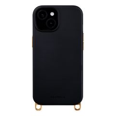 Selencia Rivièra MagSafe Backcover met afneembare haakjes Apple iPhone 15 - Velvet Black