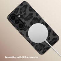 Selencia Sabi Back Cover Panther Print with MagSafe Samsung Galaxy S26 - Midnight Black