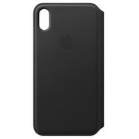 Apple Leather Folio Bookcase iPhone Xs Max - Black