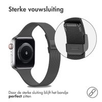 imoshion Milanees vouwbandje Apple Watch Series 1-9 / SE - 38/40/41 mm / Series 10 - 42 mm - Zwart