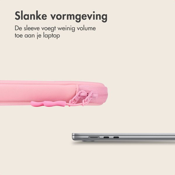 imoshion Laptophoes met opbergvak 14 inch - Laptopsleeve - Candy Pink