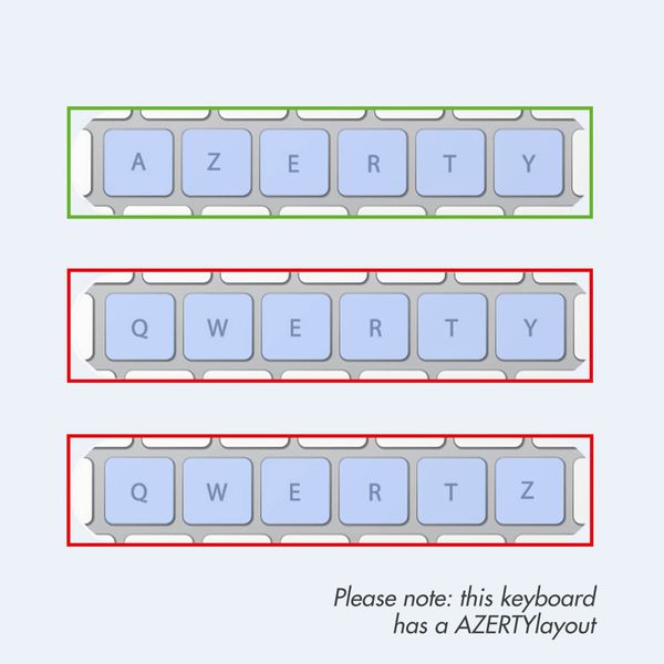 Apple Smart Folio Keyboard Apple iPad 9 (2021) 10.2 / iPad 8 (2020) 10.2 / iPad 7 (2019) 10.2 / Air 3 (2019) / Pro 10.5 (2017) - AZERTY / FR - Black