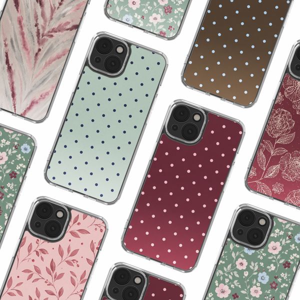 imoshion Design hoesje Apple iPhone 13 - Polka Dot Mintgroen