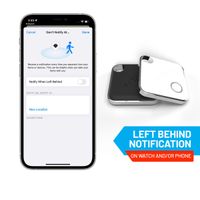 Fixed Tag - Bluetooth Tracker voor iOS - 4 pack - Zwart / Wit