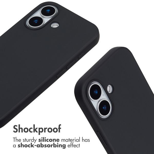 imoshion Silicone Case with Strap Apple iPhone 17 - Black