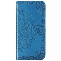 Mandala Bookcase Motorola Moto E6s - Turquoise