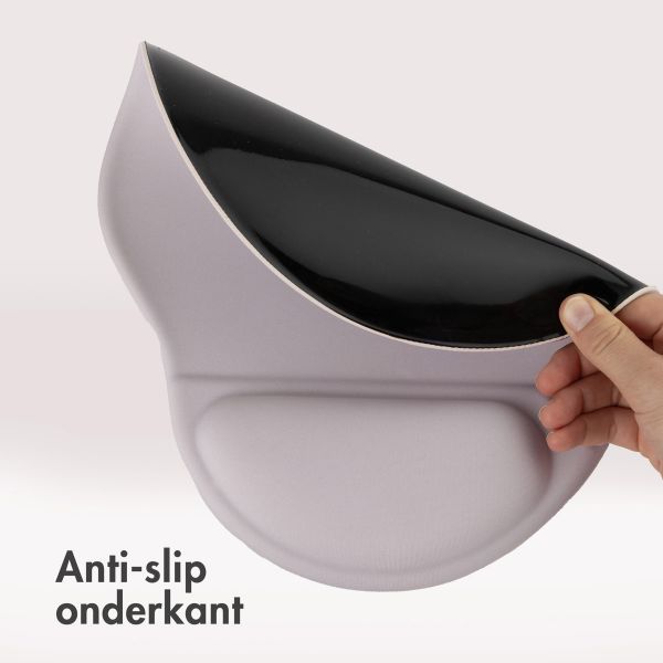 imoshion Ergonomische muismat - Muismat met polssteun - 30 x 25 cm - Grijs