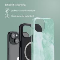 Selencia Vivid Tough Backcover met MagSafe Apple iPhone 14 - Marble Grayed Jade