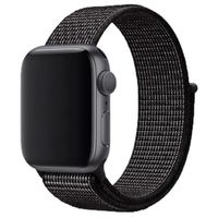 Apple Nike Sport Loop Band Apple Watch Series 1-9 / SE - 38/40/41 mm / Series 10 - 42 mm - Zwart