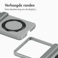 Accezz Color Backcover met MagSafe en Ringstand Samsung Galaxy Z Flip 8 - Grijs