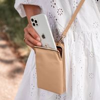 imoshion Vegan Lederen Telefoontasje Crossbody - Beige