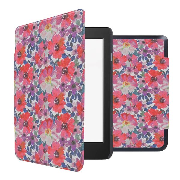 imoshion Design Slim Hard Case Sleepcover Tolino Page 2 - Flower Watercolor